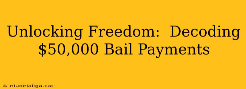 Unlocking Freedom:  Decoding $50,000 Bail Payments